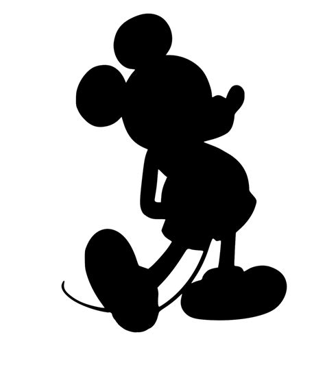 Free Printable Mickey Mouse Silhouette